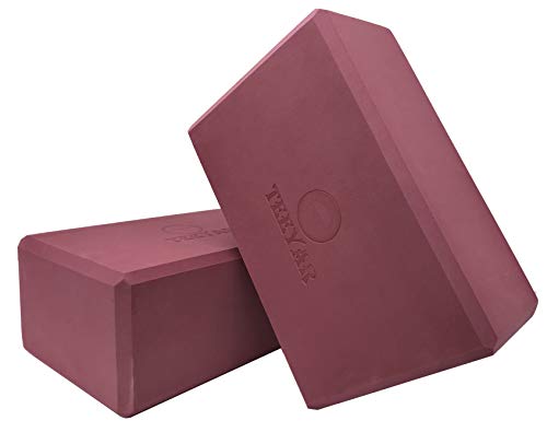 31-vhgyRBCL Teeyar Yoga Blocks Set Sturdy Odorless 3 Inch(High Density)