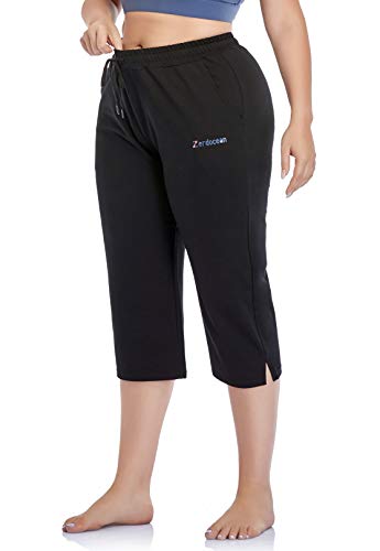 310AVIn196L ZERDOCEAN Women's Plus Size Active Yoga Lounge