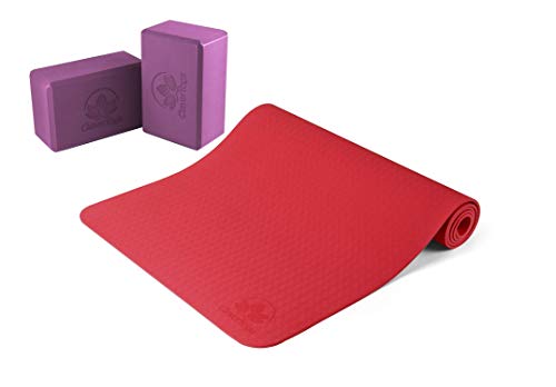 Clever Yoga Longer and Wider High Density TPE Yoga Mat