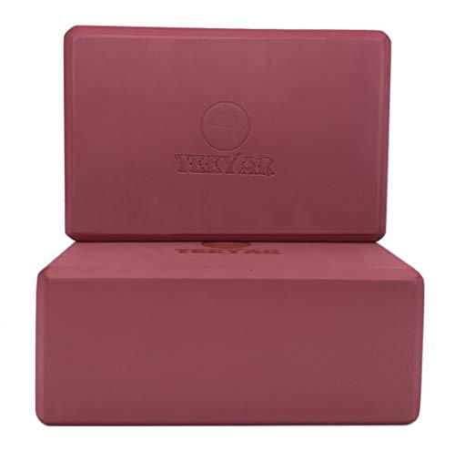 Teeyar Yoga Blocks Set Sturdy Odorless 3 Inch(High Density) 1 Teeyar Yoga Blocks Set Sturdy Odorless 3 Inch(High Density)