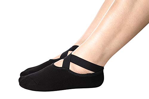 3124l25rRjL Yoga Socks for Women Non-Slip Grips, Straps
