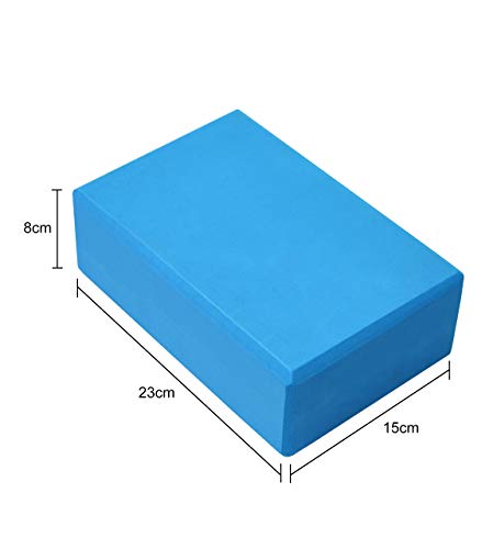 312NKNjxqXL LDsports Yoga Block (Set of 2) 9"x6"x3" High Density EVA Foam Brick