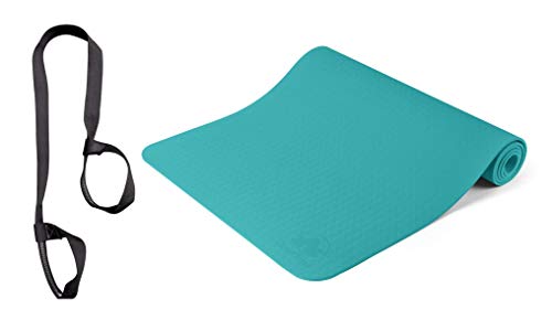 Yoga Mat with Sturdy Cotton Mat Strap Carrier 1 Yoga Mat with Sturdy Cotton Mat Strap Carrier