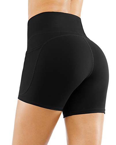 313O3KFYOGL THE GYM PEOPLE High Waist Yoga Shorts for Women