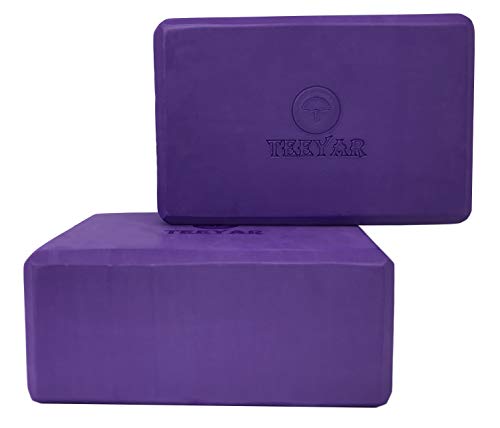 Teeyar Yoga Blocks Set Sturdy Odorless 3 Inch(High Density) 1 Teeyar Yoga Blocks Set Sturdy Odorless 3 Inch(High Density)