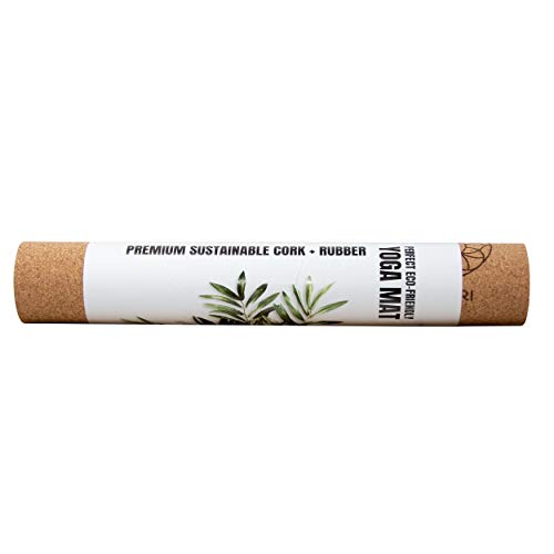 315V9pVO3JL SatoriConcept Cork Yoga Mat - 100% Eco Friendly Cork
