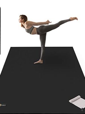 CAMBIVO Large Yoga Mat, Wide Exercise Mat 6'x 4' x 8 mm