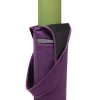 Yoga Mat Bag Tote with Shoulder Strap and Large Pockets - Purple