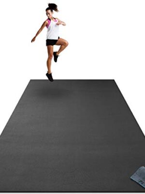 Premium Extra Large Exercise Mat - 9' x 6' x 1/4" Ultra Durable