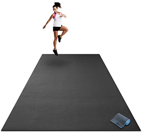 Premium Extra Large Exercise Mat - 9' x 6' x 1/4" Ultra Durable 1 Premium Extra Large Exercise Mat - 9' x 6' x 1/4" Ultra Durable