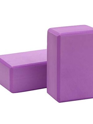 Yoga Blocks 2Pack Set for Women 9" 6" 3" High Density