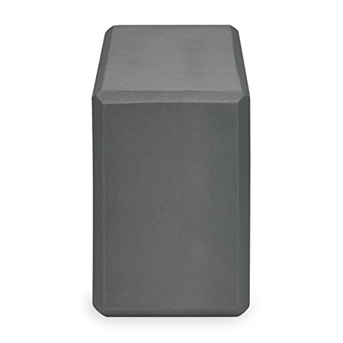 Gaiam Yoga Block + Yoga Strap Set, Grey