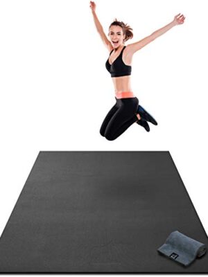 Premium Extra Thick Large Exercise Mat - 7' x 4' x 8mm Ultra Durable