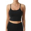 Letsfit Sports Bra for Women, Padded Adjustable Strap