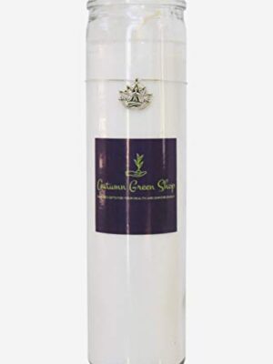 White Candle - Lotus/Charm - Meditation, Spiritual