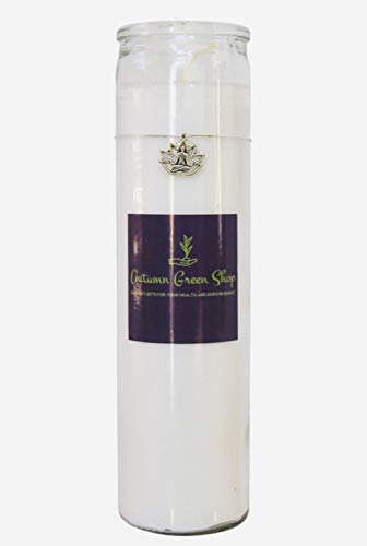 White Candle - Lotus/Charm - Meditation, Spiritual
