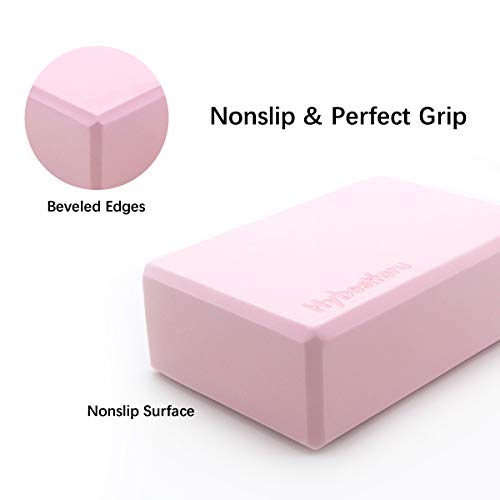 hybestforu Yoga Block(2 Pack) - High Density Yoga Brick