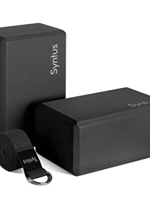 Yoga Block and Yoga Strap Set Foam Soft Non-Slip