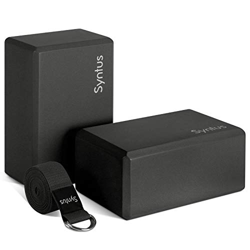Yoga Block and Yoga Strap Set Foam Soft Non-Slip