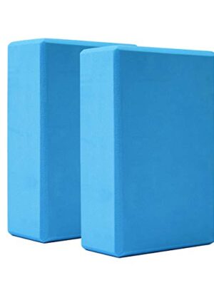 LDsports Yoga Block (Set of 2) 9"x6"x3" High Density EVA Foam Brick