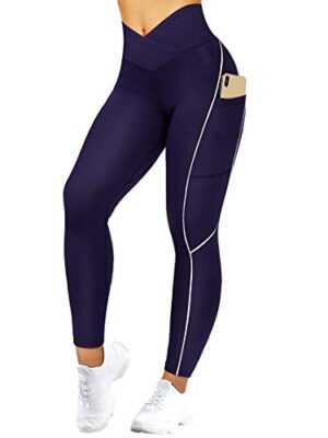 SUUKSESS Women Reflective High Waisted Running Leggings