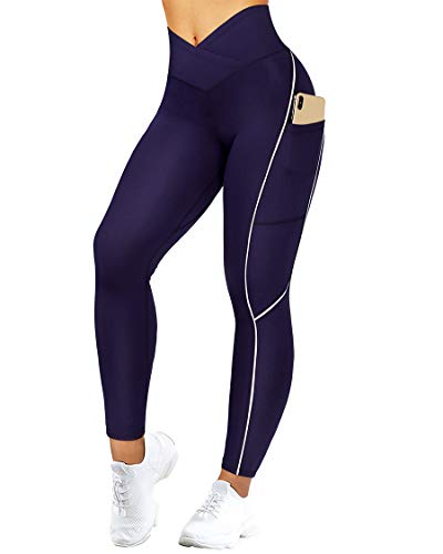 SUUKSESS Women Reflective High Waisted Running Leggings 1 SUUKSESS Women Reflective High Waisted Running Leggings
