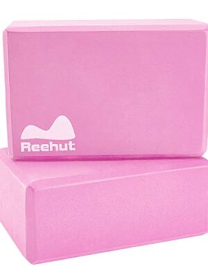 REEHUT Yoga Blocks 2 Pack, High Density EVA Foam