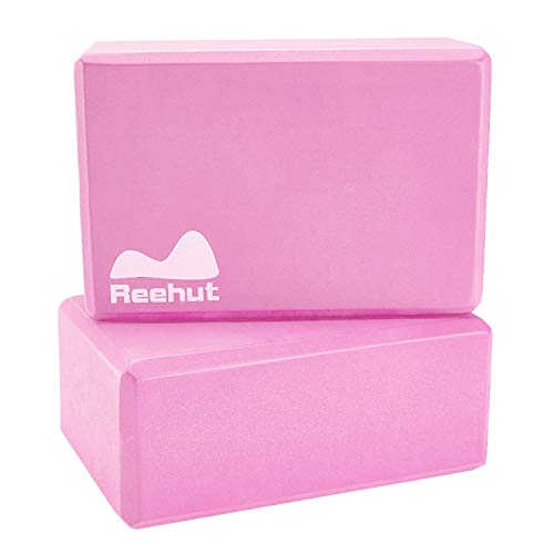 REEHUT Yoga Blocks 2 Pack, High Density EVA Foam