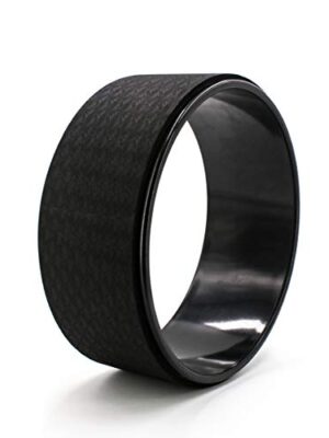 Shogun Sports Yoga Wheel: The Ultimate Solution for Back Pain Relief and Yoga Pose Improvement - Perfect for Stretching, Flexibility, and Backbends (Black).