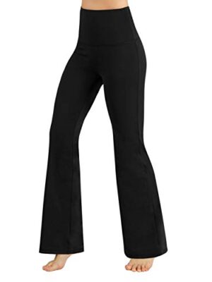 High Waisted Boot-Cut Yoga Pants Tummy Control