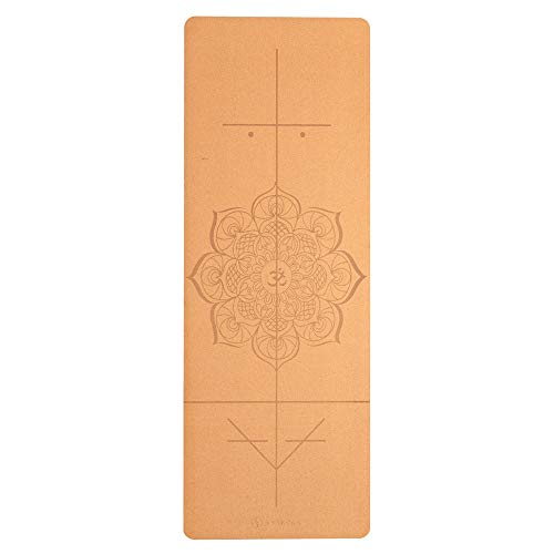 31QtHXwNVXL SNΛKUGΛ Cork Yoga Mat Non Slip, Longer, Wider