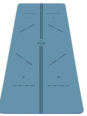 Heathyoga ProGrip Non Slip Yoga Mat with Alignment Lines
