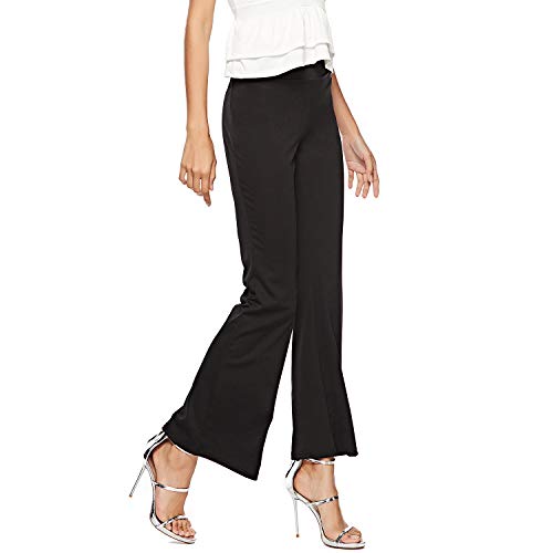 31SZEg3t9wL Lu's Chic Women's Flare Pants Slim Boot Cut Stretch