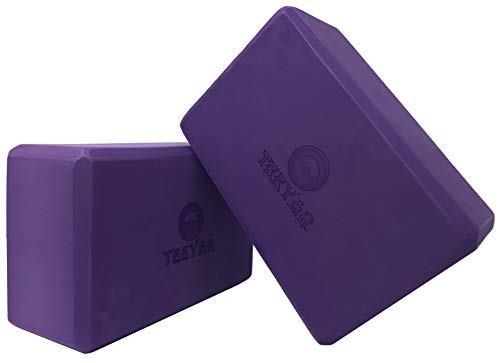 31V333smGvL Teeyar Yoga Blocks Set Sturdy Odorless 3 Inch(High Density)