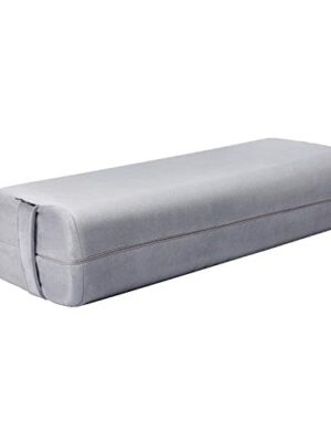 Yoga Bolster Pillow Machine Washable Suede Pillowcase with Handle
