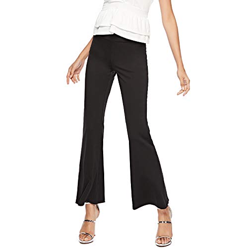 31Y9kspRq4L Lu's Chic Women's Flare Pants Slim Boot Cut Stretch