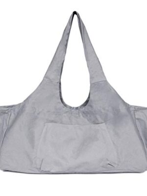 Large Yoga Mat Tote Sling Carrier with Side Pockets