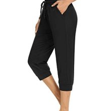 Capri Yoga Pants Drawstring Crop Joggers Sweatpants