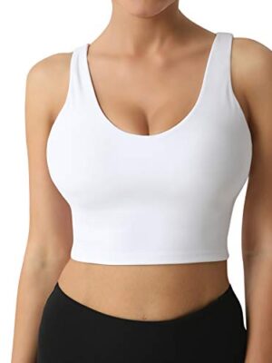 Letsfit Sports Bra for Women, Workout Fitness Crop Tank Tops