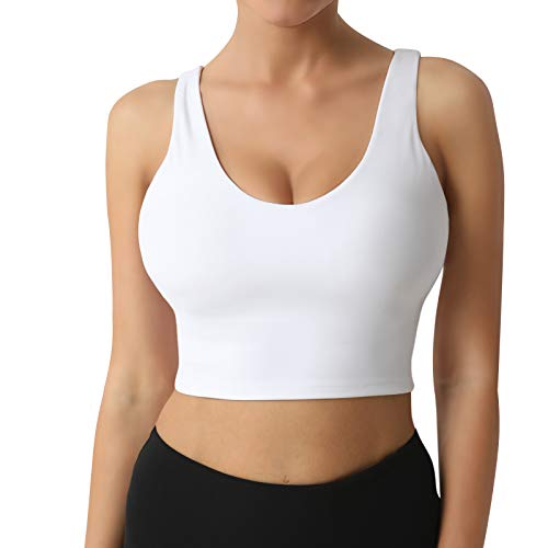 Letsfit Sports Bra for Women, Workout Fitness Crop Tank Tops