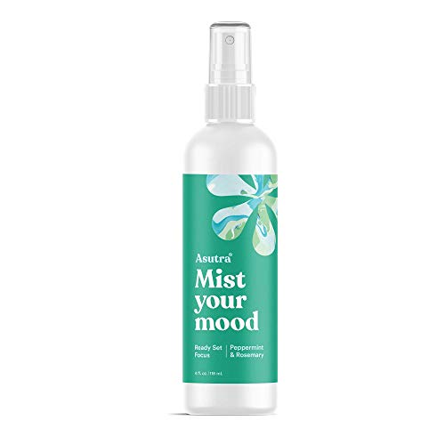 Peppermint and Rosemary essential oil mist for focus and clarity – natural aromatherapy spray for face, body, and rooms.
