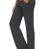 Yoga Pants with Pockets Straight-Leg Loose Comfy
