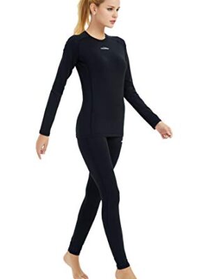 Yoga Women Thermal Underwear Long Johns Set