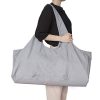 Large Yoga Mat Tote Sling Carrier with Side Pockets