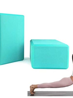 YoTelim Yoga Block 2 Pack Soft EVA Foam Yoga Bricks