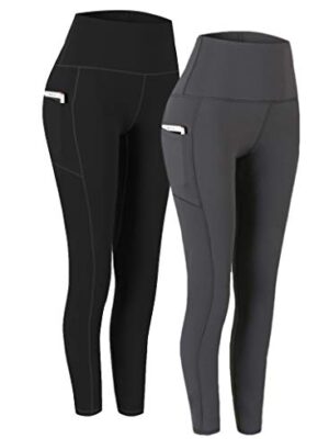 Fengbay 2 Pack High Waist Yoga Pants