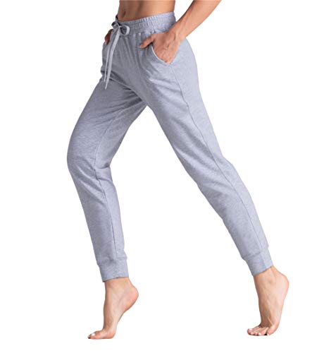 THE GYM PEOPLE Women's Tapered Lounge Sweatpants 1 THE GYM PEOPLE Women's Tapered Lounge Sweatpants