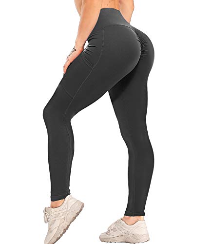 KIWI RATA Women Scrunch Butt Yoga Pants High Waist