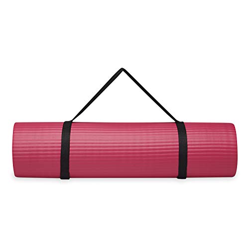 31t5NCt-HKL Workout: Essentials Thick Yoga Mat with Easy-Cinch Strap