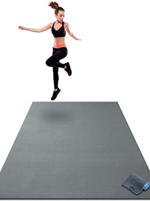 Premium Extra Large Exercise Mat - 7' x 5' x 1/4" Ultra Durable